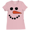 frosty snowman Ladies Fitted T-Shirt