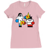 vector gamer boxing Ladies Fitted T-Shirt