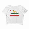 colifornia republic parody pugfornia republic Crop Top