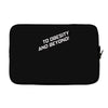 to obesity and beyond Laptop sleeve