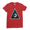 Abstract Planet Ladies Fitted T-Shirt