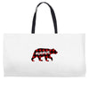 mama christmas bear Weekender Totes