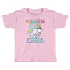unicorns are born in april cute unicorn Toddler T-shirt