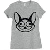 cat character graphic Ladies Fitted T-Shirt