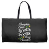 pumpkin spice hocus pocus and cozy sweaters Weekender Totes