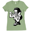 snow white Ladies Fitted T-Shirt