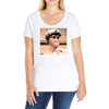 Michelangelo David Bubble Gum Ladies Curvy T-Shirt