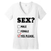 Sex Yes Please Women's V-Neck T-Shirt