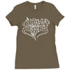 christ denied logo Ladies Fitted T-Shirt