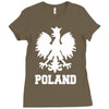 poland polska polish football flag new Ladies Fitted T-Shirt