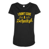 i don't give a schnitzel Maternity Scoop Neck T-shirt