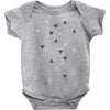 DOWN UP / scandi white / warm grey / flax / lavender Baby Onesie