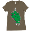 rude zombie Ladies Fitted T-Shirt