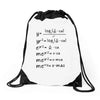 X-Mas Math Drawstring Bags