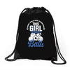 Some Girls Love Diamonds This Girl Loves Balls Drawstring Bags