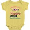 A November Girl Like A Flowers Baby Bodysuit