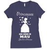 Princesses Are Born In May Ladies Fitted T-Shirt