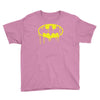 batman dying bleeding logo Youth Tee