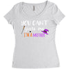 you can't scare me i'm a mother Women's Triblend Scoop T-shirt