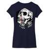 skull hexagon Women's V-Neck T-Shirt