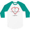 geek love shirt 3/4 Sleeve Shirt