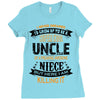Super Cool Uncle Of A Freaking Awesome Niece Ladies Fitted T-Shirt