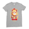 brown bear Ladies Fitted T-Shirt