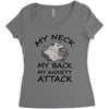 anxiety attack Women's Triblend Scoop T-shirt