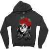 Skull Girl Zipper Hoodie
