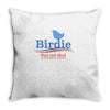 feel the bird Throw Pillow