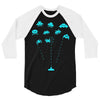 space invaders 3/4 Sleeve Shirt