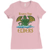 respect your elders Ladies Fitted T-Shirt