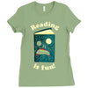 reading is fun Ladies Fitted T-Shirt