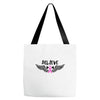 angel wing believe breast cancer Tote Bags