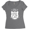 i only have one cat my cat has a few cat Women's Triblend Scoop T-shirt