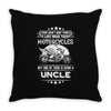 Motorcycles Uncle Throw Pillow