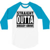 straight outta greasy grove 3/4 Sleeve Shirt