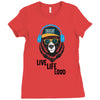 Live Life Loud Brklyn Ladies Fitted T-Shirt