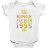 kings are born in 1995 Baby Bodysuit