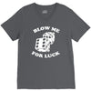 blow me for luck casino V-Neck Tee