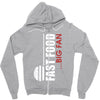 big fan of fast food Zipper Hoodie