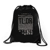 political illiteracy Drawstring Bags