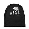 banksy funny human evolution indie Baby Beanies