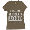 legends are born in 2000 hoodie 6 Ladies Fitted T-Shirt