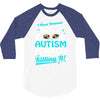 super cool autism dad 3/4 Sleeve Shirt