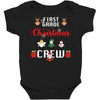 first grade christmas crew Baby Bodysuit
