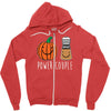 pumpkin spice Zipper Hoodie