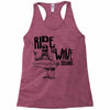 ride the wave california Racerback Tank