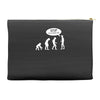 banksy funny human evolution indie Accessory Pouches