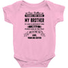 Thanks For Being My Brother, Love, Your Big Sister Baby Onesie